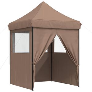 vidaXL Juhlateltta 200 x 200 x 306 cm Ruskea Oxford-kangas