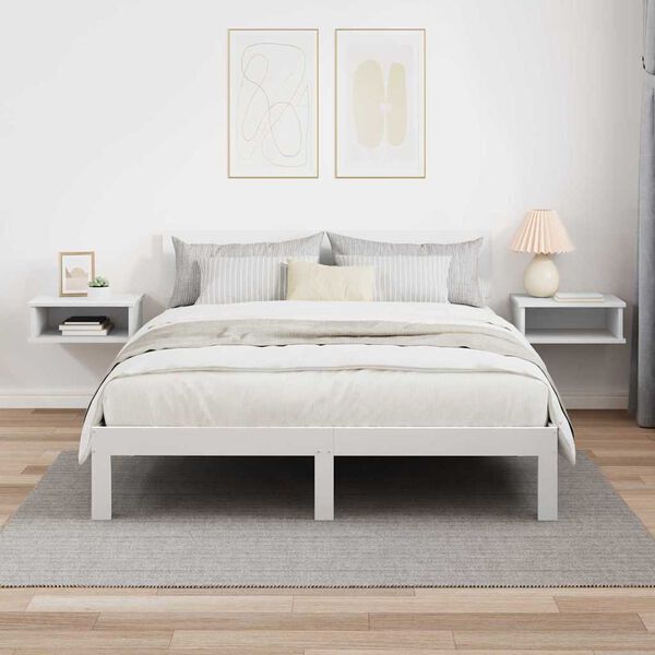 vidaXL Y&ouml;p&ouml;yt&auml; 2 pcs Valkoinen 40 x 31 x 15 cm Tekninen puu