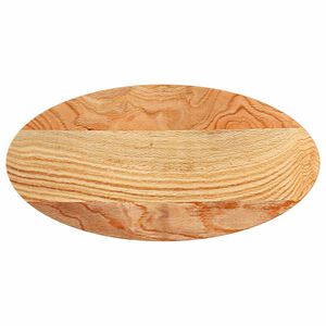 vidaXL P&ouml;yt&auml;levy Vaaleanruskea 80x40x2 cm Massiivipuu Tammi Soikea