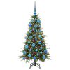 vidaXL Salkomallinen tekoinen joulukuusi Vihre&auml; 120 cm PE ja PVC