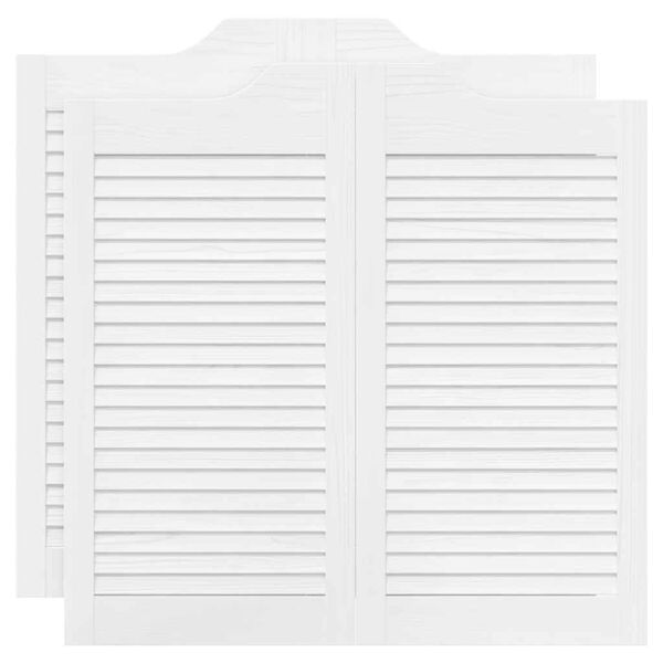 vidaXL K&auml;&auml;nt&ouml;ovet S&auml;leikk&ouml; Design 2-Pari Valkoinen 90x80 cm