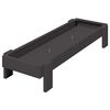 vidaXL Kananruokinta-astia Musta 80 x 28 x 13.5 cm