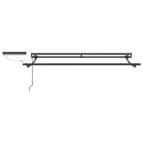 vidaXL S&auml;hk&ouml;k&auml;ytt&ouml;inen Vedett&auml;v&auml; Varjo Musta 3 x 2,5 m