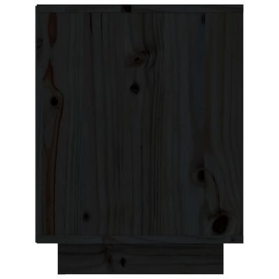 vidaXL Kenkäkaappi musta 60x34x45 cm täysi mänty