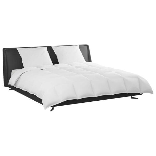 vidaXL Peittosarja tyynyll&auml; 3 pcs Valkoinen Untuvah&ouml;yhen