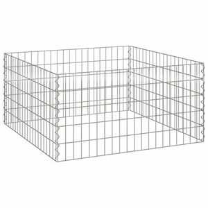 vidaXL Neli&ouml;nmuotoinen Kompostori 100 x 100 x 50 cm Rauta