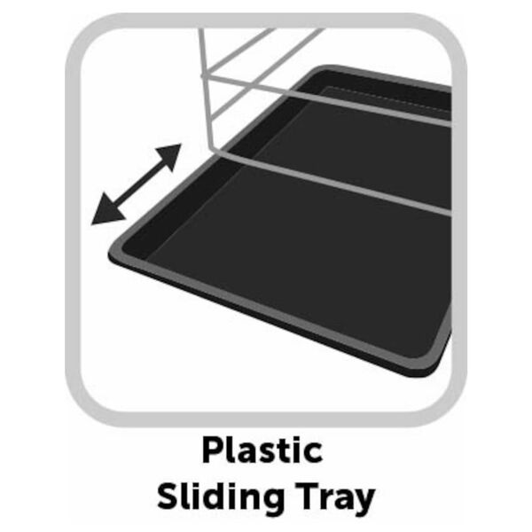 FLAMINGO H&auml;kki liukuovella Nyo M 77x47x53,5 cm musta