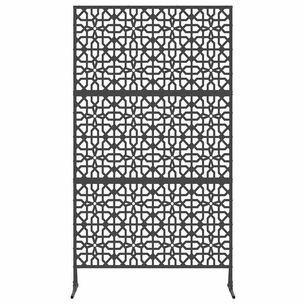 vidaXL Yksityisyysnäyttö Musta Teräs