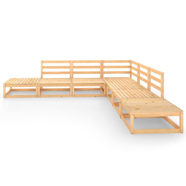 vidaXL 7-osainen Puutarhasohvasarja t&auml;ysi m&auml;nty