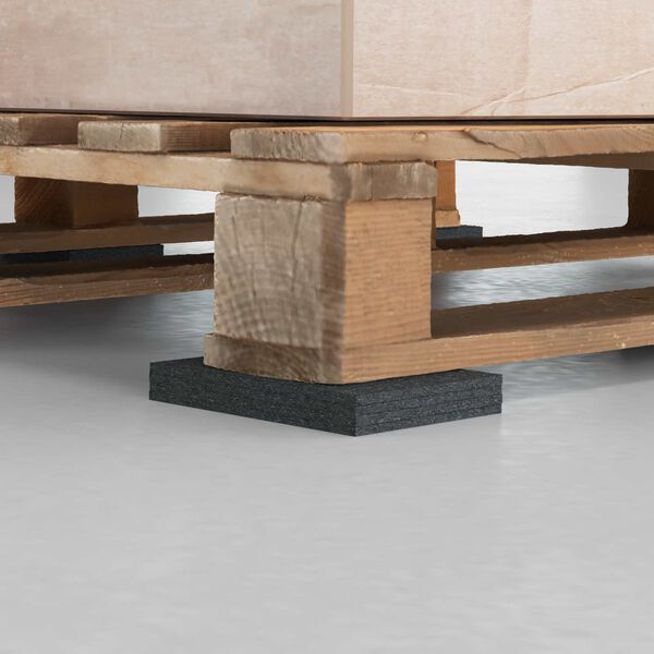 vidaXL Kumimatto Musta Kumi