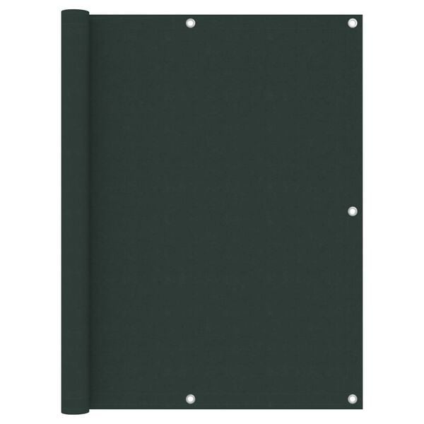 vidaXL Parvekkeen suoja tummanvihre&auml; 120x600 cm Oxford kangas