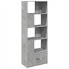 vidaXL Kirjahylly betoninharmaa 70x36x189 cm tekninen puu