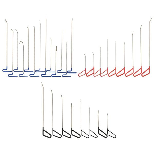 vidaXL 30-osainen Lommojen korjauskoukkusarja ruostumaton ter&auml;s