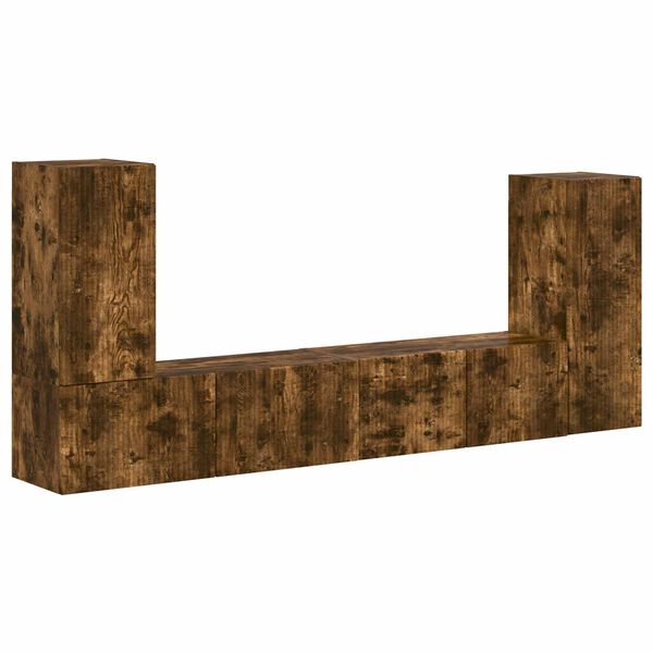 vidaXL TV-tasosetti 4 pcs Savup&auml;hkin&auml; Tekninen puu