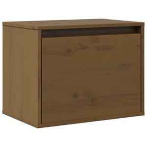 vidaXL Sein&auml;kaappi hunajanruskea 45x30x35 cm t&auml;ysi m&auml;nty