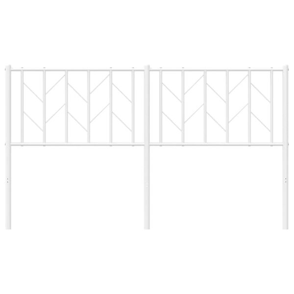 vidaXL Metallinen vaihtop&auml;&auml;ty valkoinen 150 cm