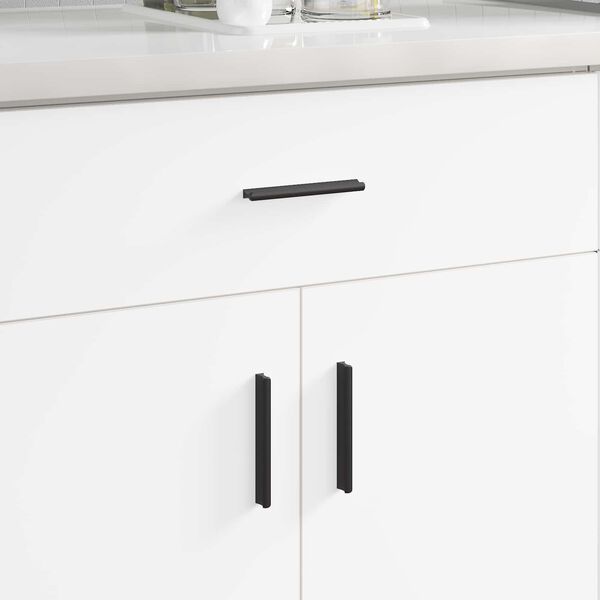 vidaXL Kahva 12 pcs Musta 106 x 7,4 x 15,5 mm Alumiini