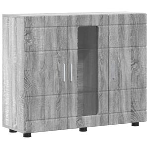 vidaXL puinen kaappi Harmaa Sonoma 88,5 x 30,5 x 73 cm Tekninen puu