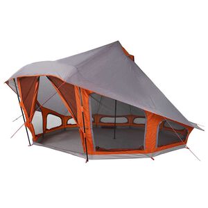 vidaXL Tipi-teltta Harmaa ja oranssi 508 x 470 x 300 cm taffeta