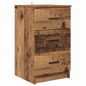 vidaXL Y&ouml;p&ouml;yt&auml;kaappi Vanha puu 38 x 38 x 66 cm Tekninen puu