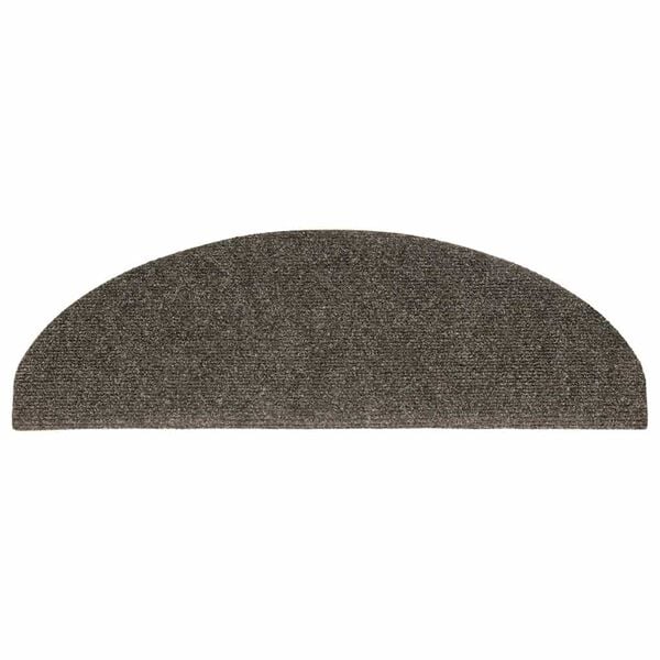 vidaXL Porrasmatot itseliimautuvat 15 kpl 65x21x4 cm Antrasiitti Puolipyöreä Suuri