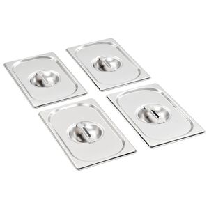Kannet GN 1/4 pannulle 4 kpl ruostumaton ter&auml;s