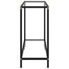 vidaXL Konsolip&ouml;yt&auml; l&auml;pin&auml;kyv&auml; 80x35x75 cm karkaistu lasi