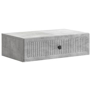 vidaXL Sein&auml;lle Asennettava Sivup&ouml;yt&auml; Betoninharmaa 59 x 34,5 x 17 cm