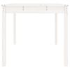 vidaXL Puutarhapöytä valkoinen 82,5x82,5x76 cm täysi mänty