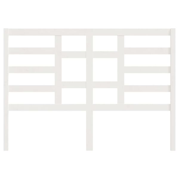 vidaXL S&auml;ngynp&auml;&auml;ty valkoinen 141x4x104 cm t&auml;ysi m&auml;nty