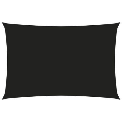 vidaXL Aurinkopurje Oxford-kangas suorakaide 2x4m musta