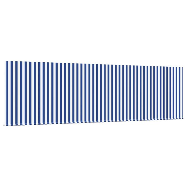 vidaXL Vetoutuva markiisi Sininen ja valkoinen 400 &times; 300 cm
