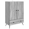 vidaXL Sivup&ouml;yt&auml; Harmaa sonoma 66 x 34,5 x 95 cm Tekninen puu