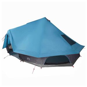 vidaXL Tipi-teltta 10 hengelle Sininen taffeta
