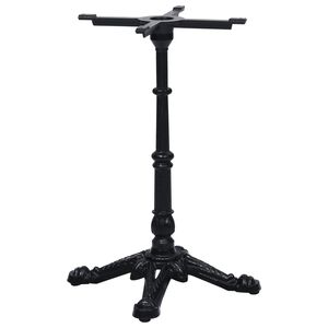 vidaXL Bistrop&ouml;yd&auml;n jalka musta 52x52x72 cm valurauta