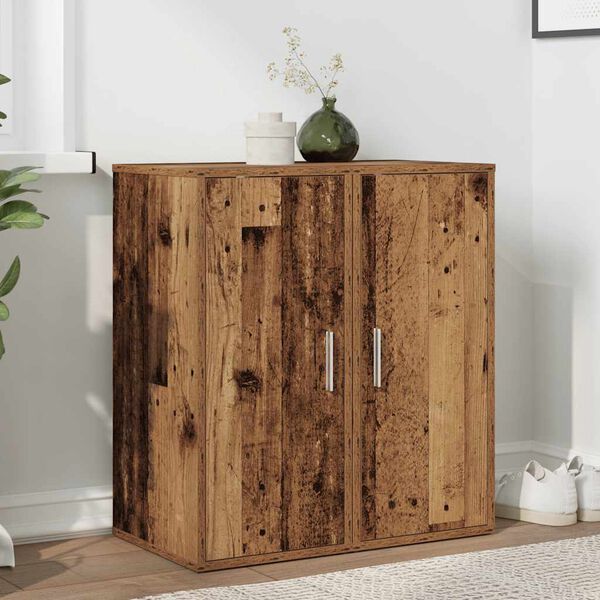 vidaXL Kenkäkaapit 2 kpl vanha puu 32x35x70 cm lastulevy