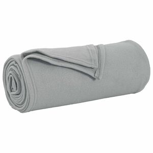 vidaXL Heittopeitto Harmaa 170 x 130 cm 0.33 kg Fleese