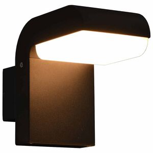 vidaXL Ulkok&auml;ytt&ouml;&ouml;n tarkoitettu LED-sein&auml;valaisin 9 W musta soikea