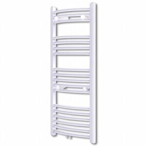 Kylpyhuoneen Keskusl&auml;mmitys Pyyheteline Kaareva 600 x 1160 mm Sivu- & Keskiliittimet
