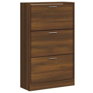 vidaXL Kenk&auml;kaappi ruskea tammi 63x24x103 cm tekninen puu