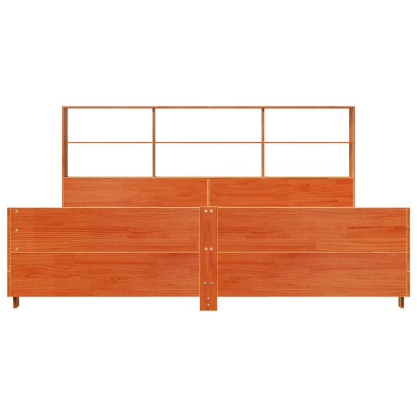 vidaXL S&auml;ngynrunko ilman patjaa vahanruskea 180x200 cm t&auml;ysi m&auml;nty