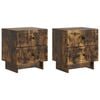 vidaXL Y&ouml;p&ouml;yt&auml;kaappi 2 pcs Savutammi 43 x 34,5 x 47,5 cm Tekninen puu