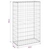 vidaXL Gabion-kivikori kansilla galvanoitu ter&auml;s 60x30x100 cm