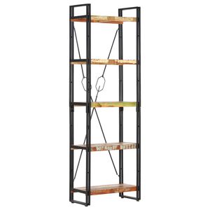 vidaXL Kirjahylly 5 tasoa 60x30x180 cm kierr&auml;tetty puu