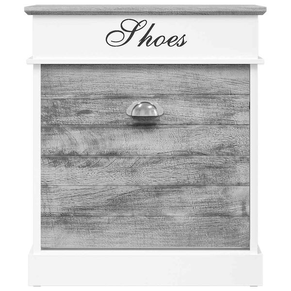 vidaXL Kenk&auml;kaappi harmaa 50x28x58 cm keisaripuu