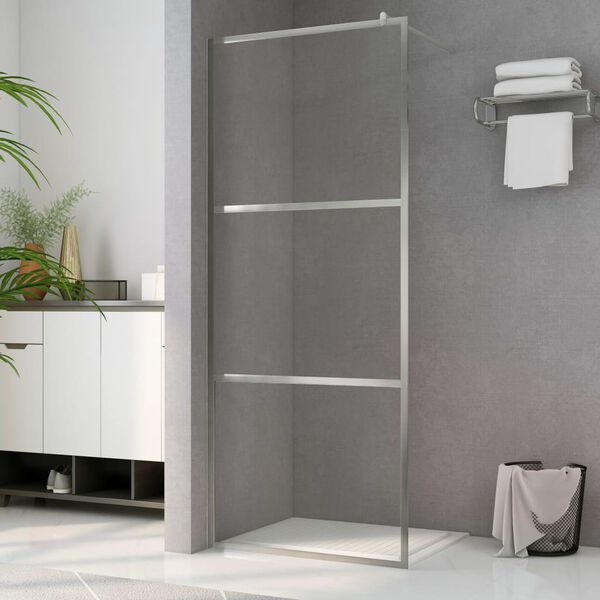 vidaXL Walk-in suihkun sein&auml;ke kirkas ESG-lasi 90x195 cm