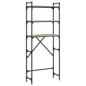 vidaXL Pesukonehyllykk&ouml; Sonoma-tammi 67x25x163 cm tekninen puu