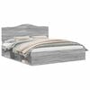 vidaXL S&auml;ngyn runko p&auml;&auml;tyll&auml; Harmaa Sonoma 6FT Super King Size