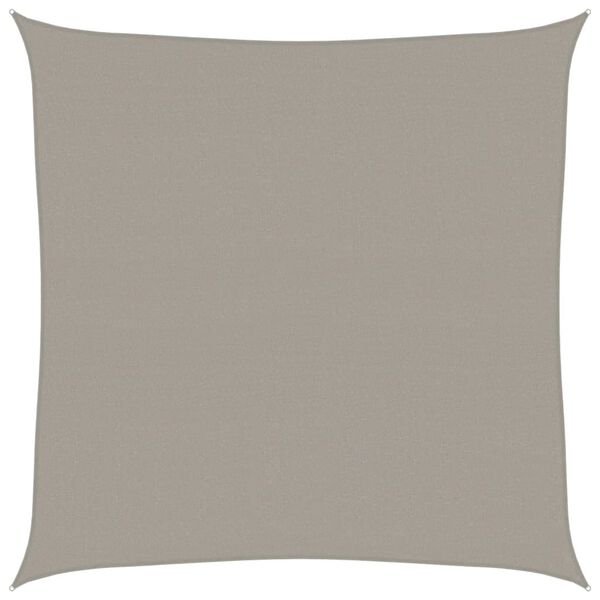 vidaXL Aurinkopurje 160 g/m&sup2; vaaleanharmaa 4,5x4,5 m HDPE