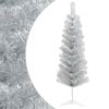 vidaXL Tekopaksu joulupuu 150 cm PVC ja ter&auml;s Hopea